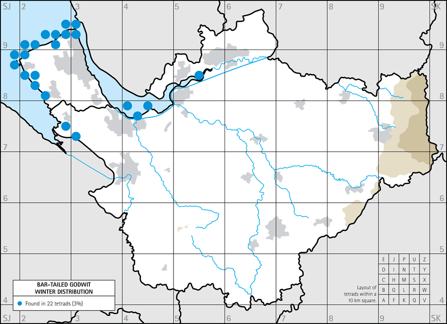 Winter distribution map