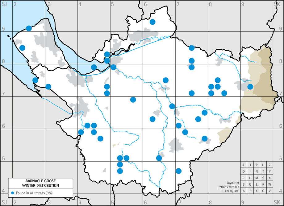 Winter distribution map