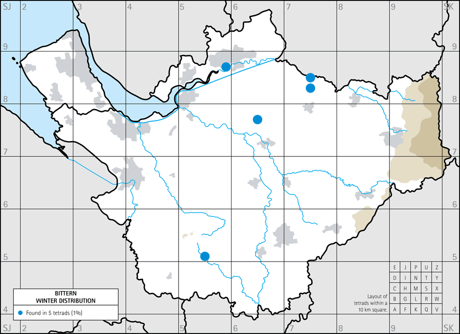 Winter distribution map