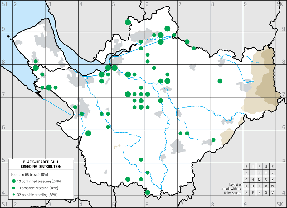 Breeding distribution map
