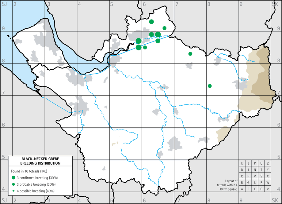 Breeding distribution map