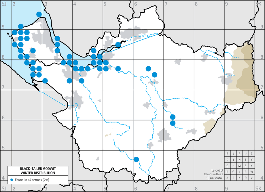 Winter distribution map