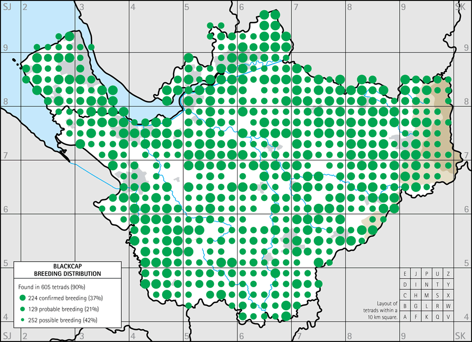 Breeding distribution map