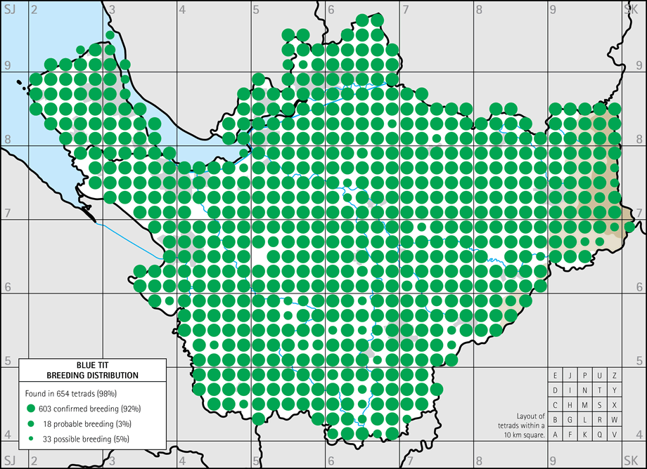 Breeding distribution map