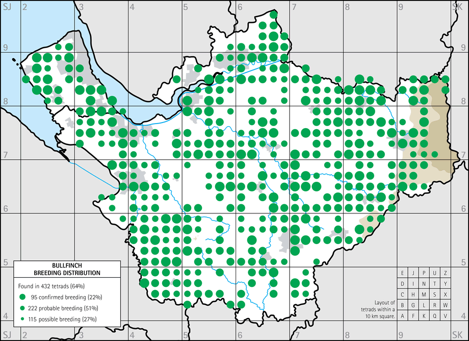 Breeding distribution map