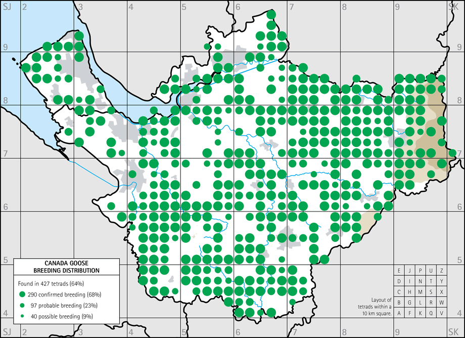 Breeding distribution map