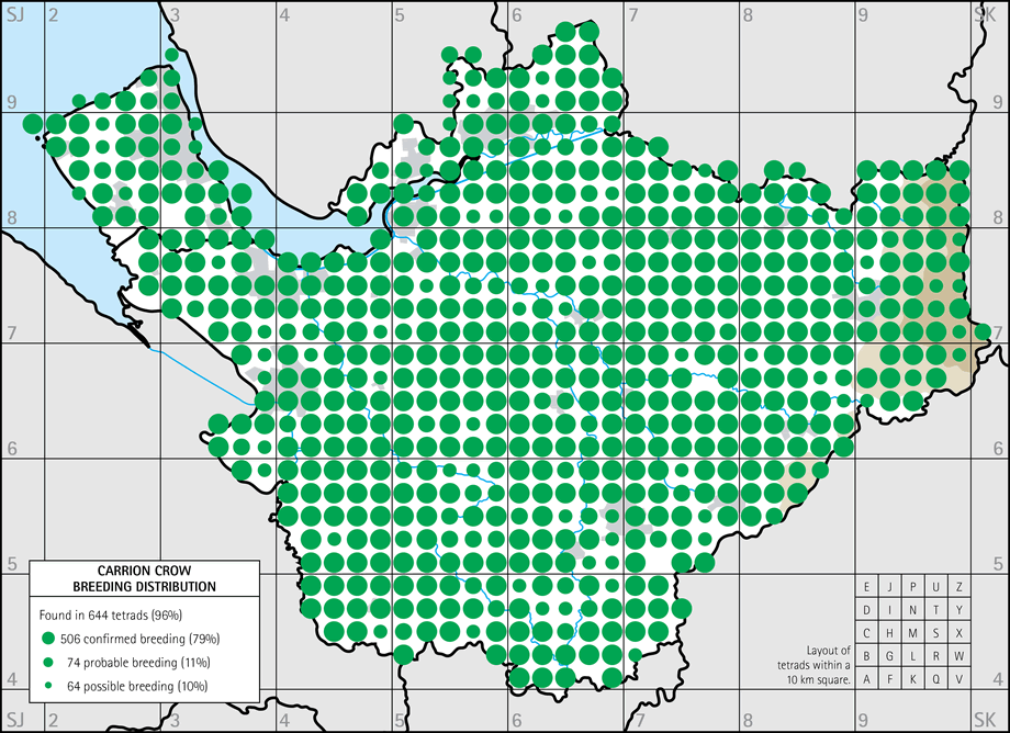 Breeding distribution map