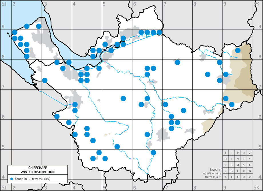 Winter distribution map