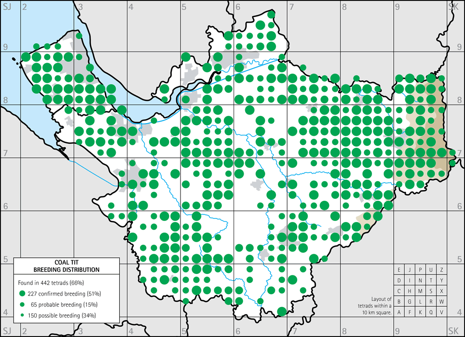 Breeding distribution map