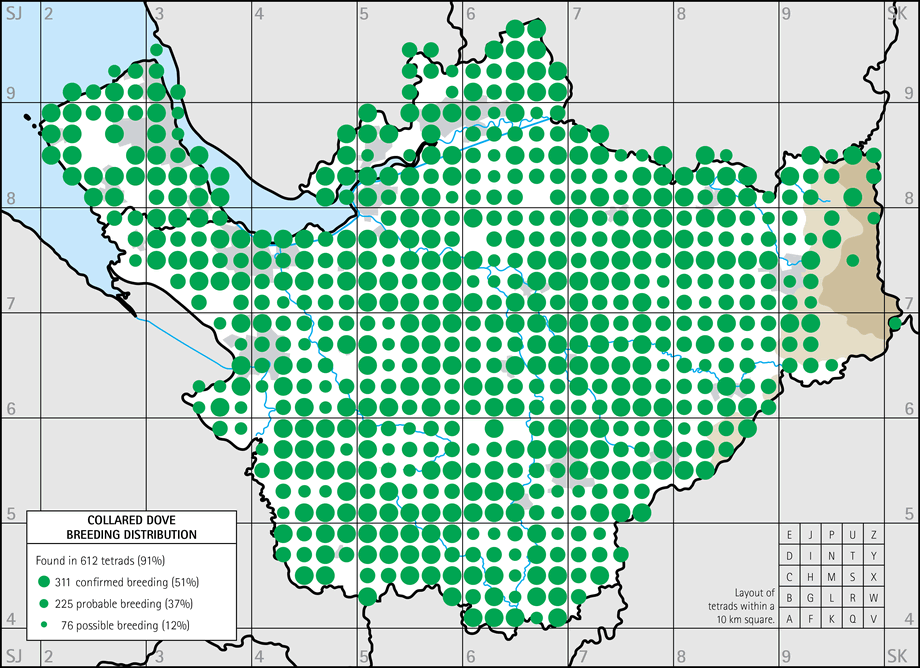 Breeding distribution map