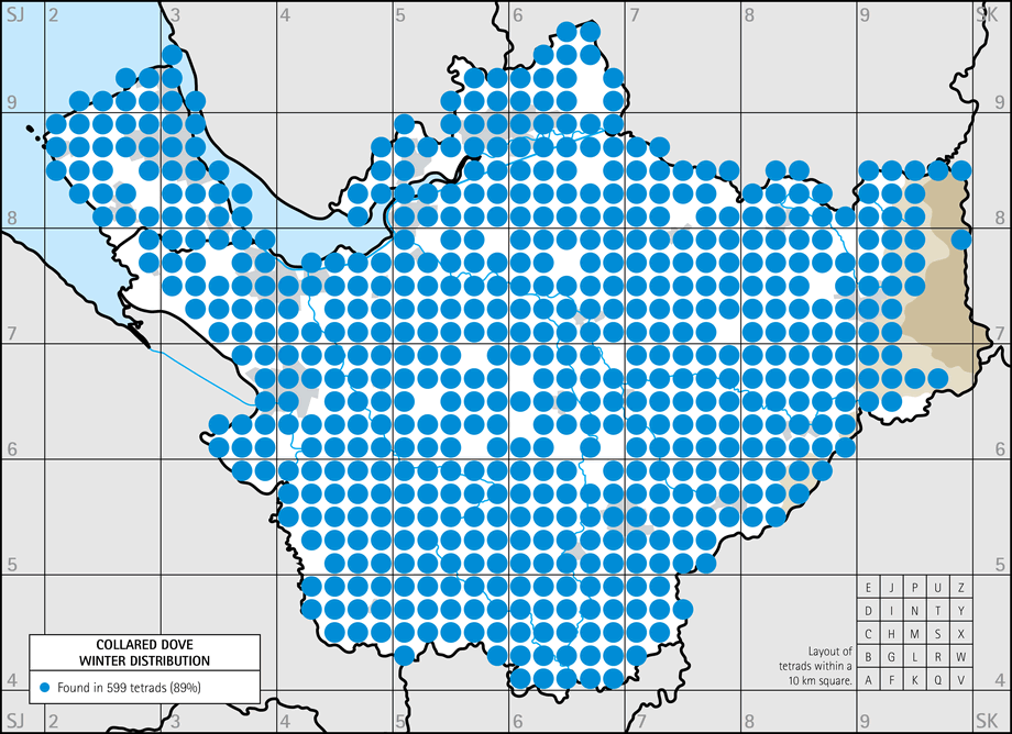 Winter distribution map