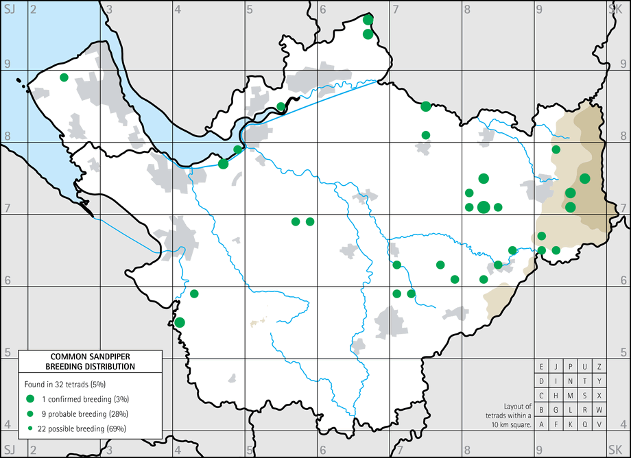 Breeding distribution map