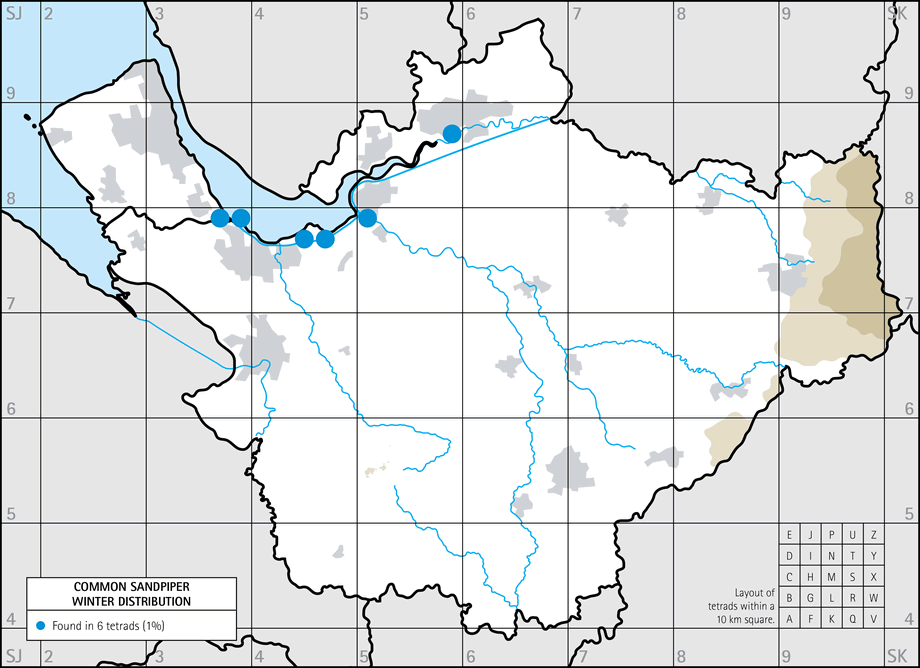 Winter distribution map