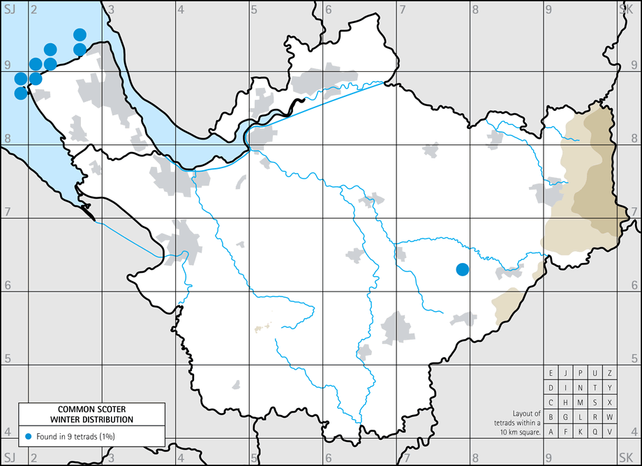 Winter distribution map