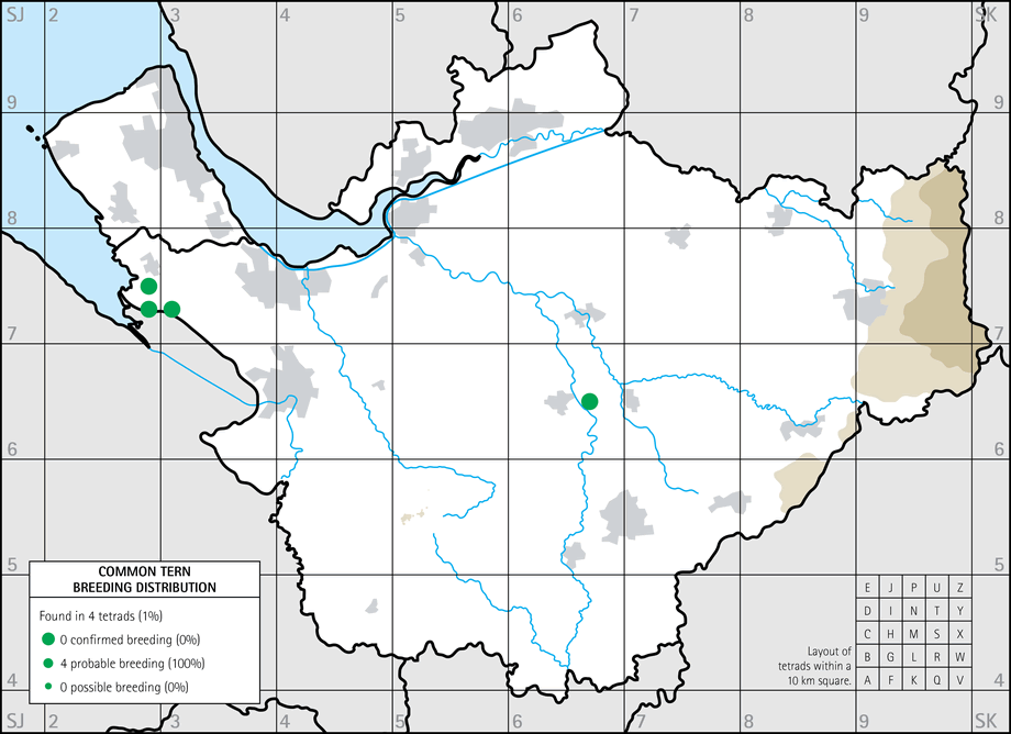 Breeding distribution map