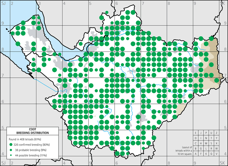 Breeding distribution map