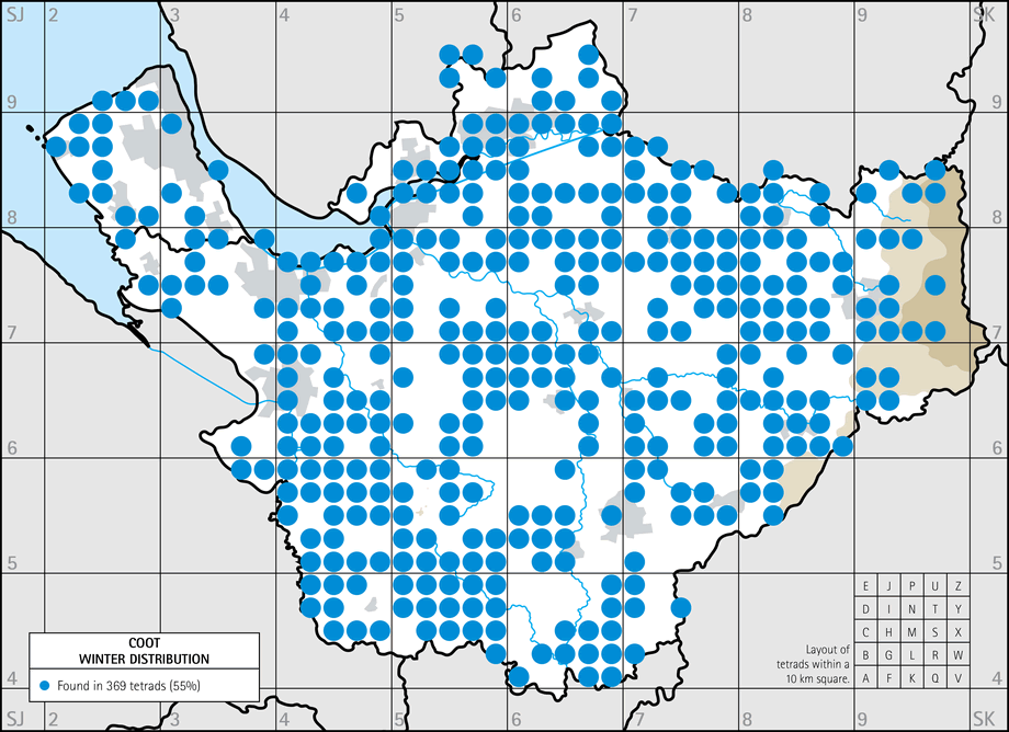 Winter distribution map