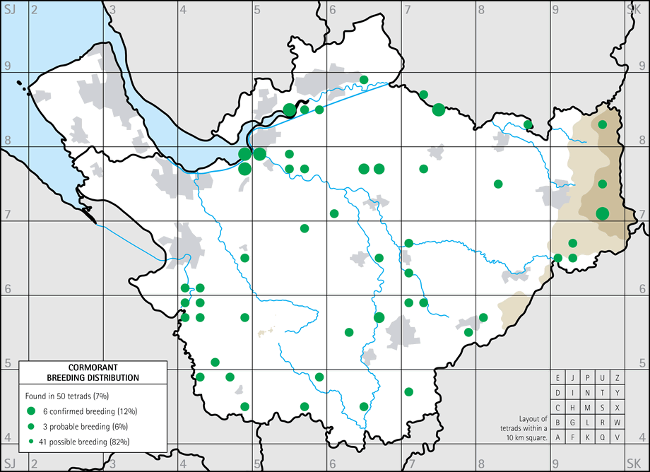 Breeding distribution map