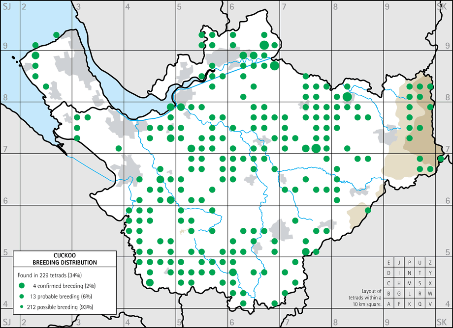 Breeding distribution map