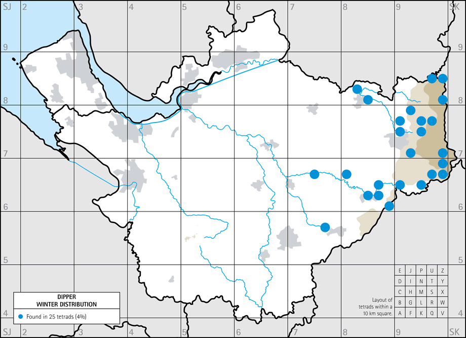 Winter distribution map