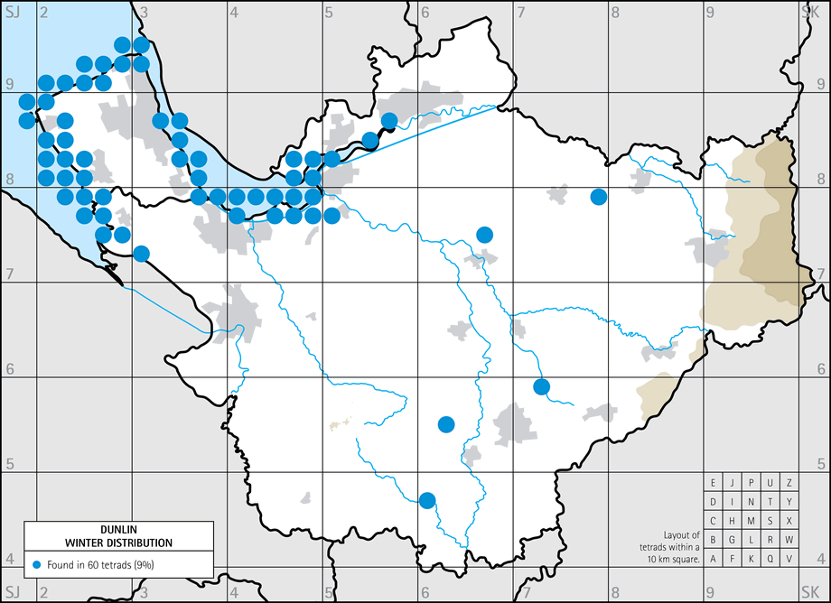 Winter distribution map