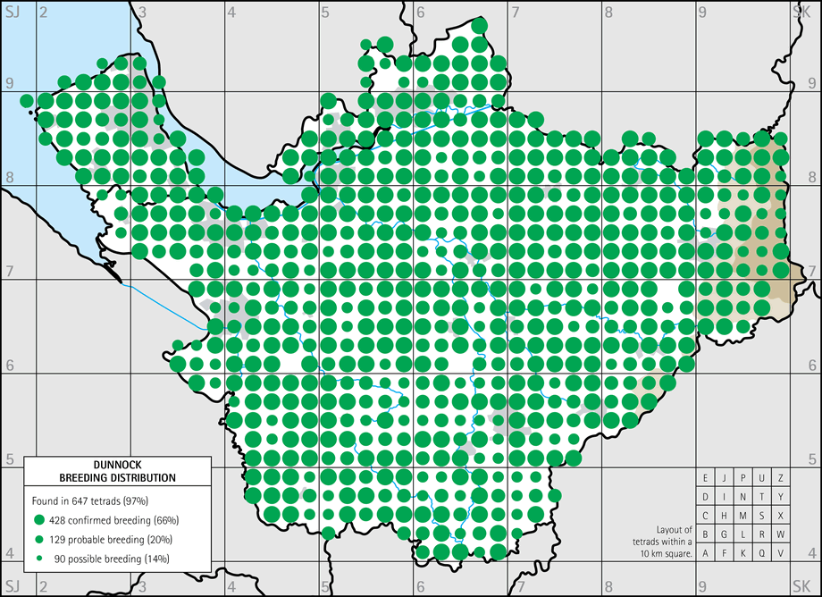 Breeding distribution map