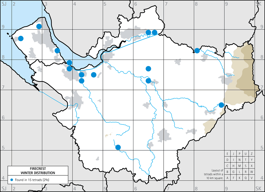 Winter distribution map