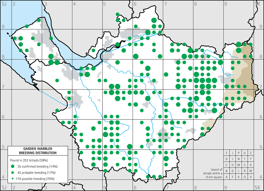 Breeding distribution map