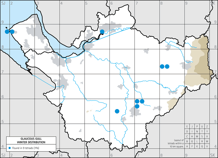 Winter distribution map