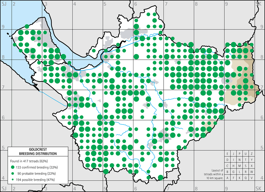 Breeding distribution map