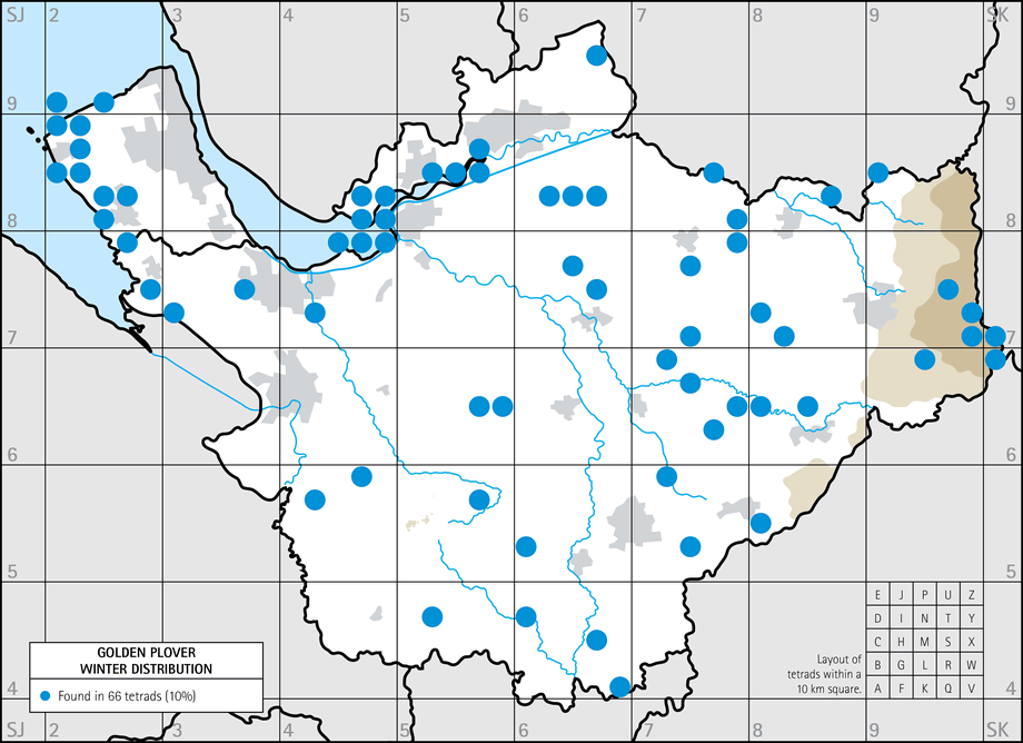 Winter distribution map