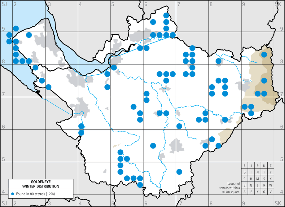 Winter distribution map