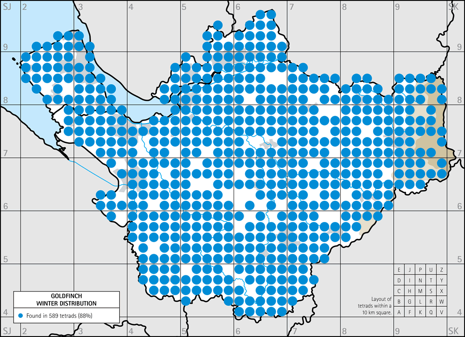 Winter distribution map