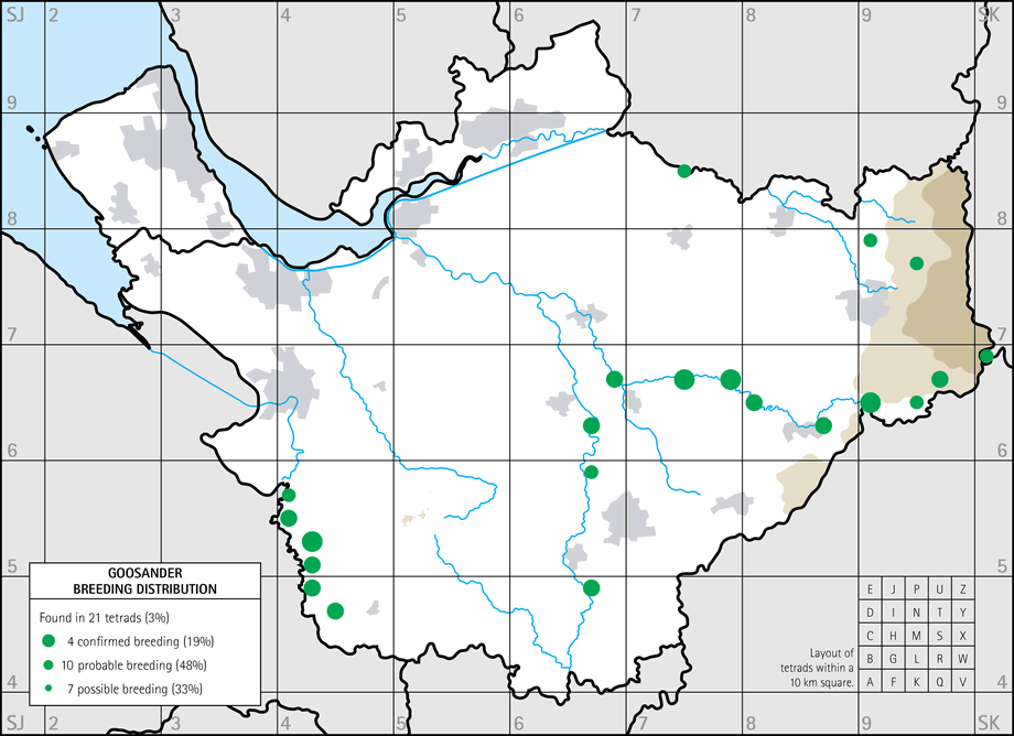 Breeding distribution map