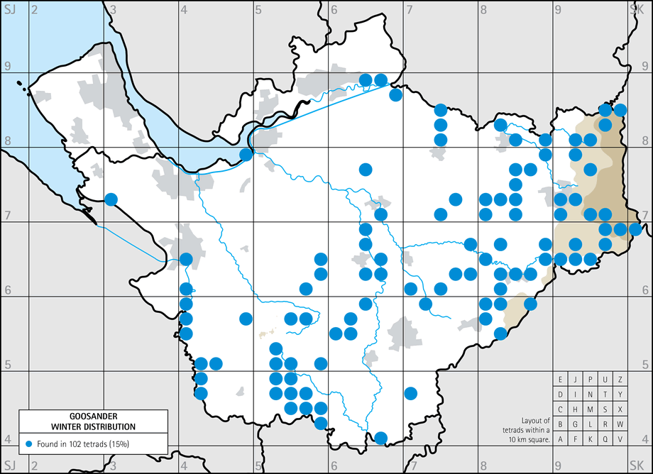 Winter distribution map