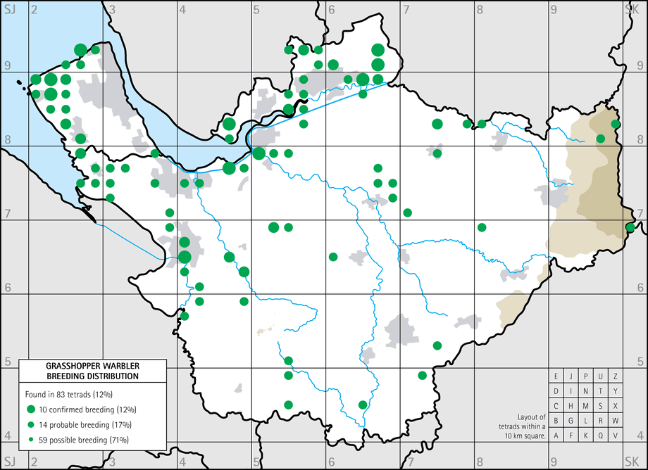 Breeding distribution map