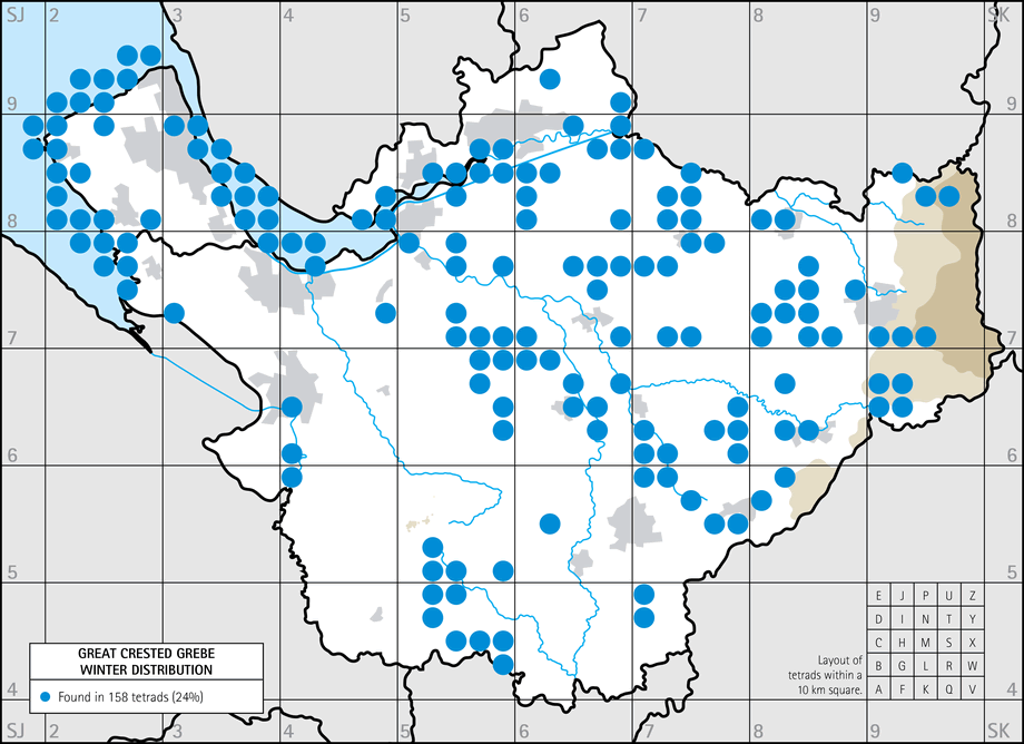 Winter distribution map