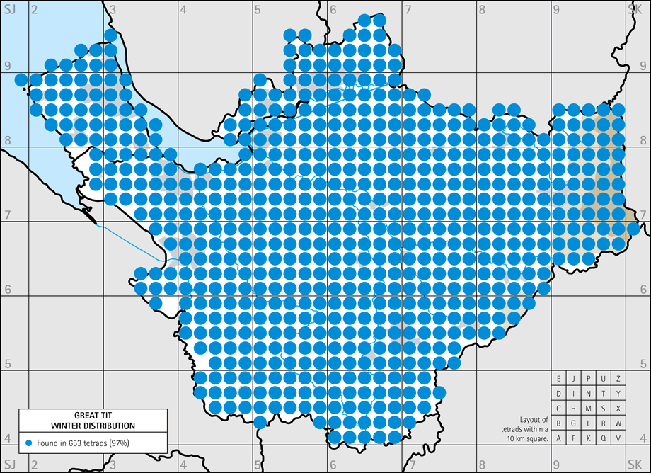 Winter distribution map