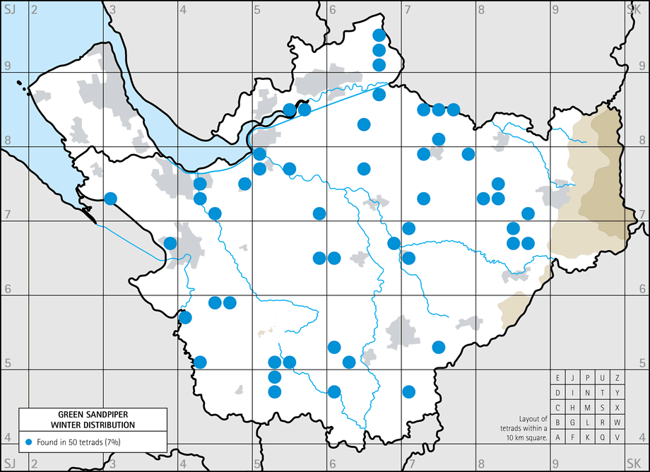 Winter distribution map