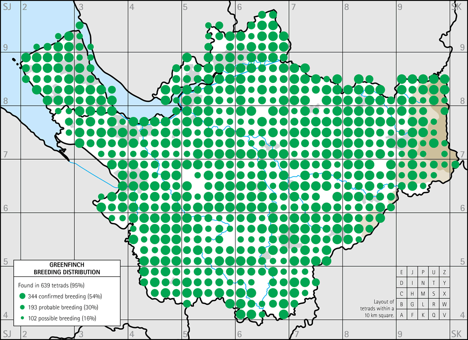 Breeding distribution map