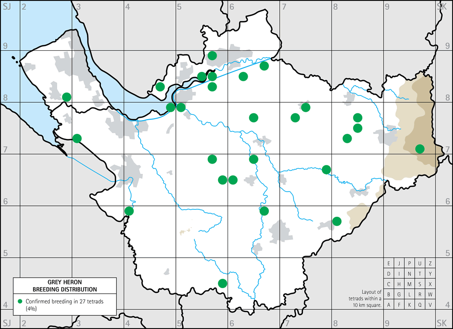 Breeding distribution map