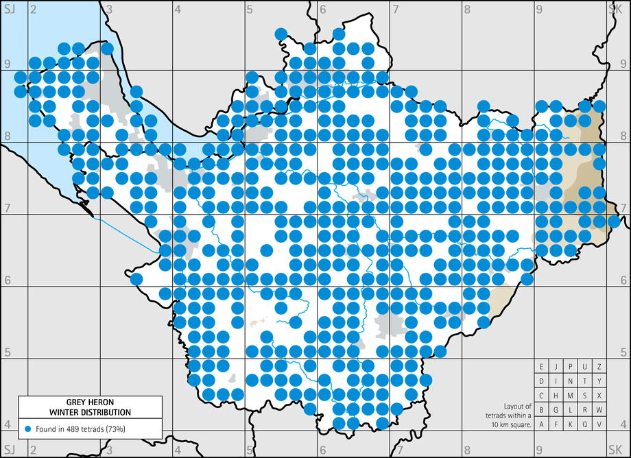 Winter distribution map