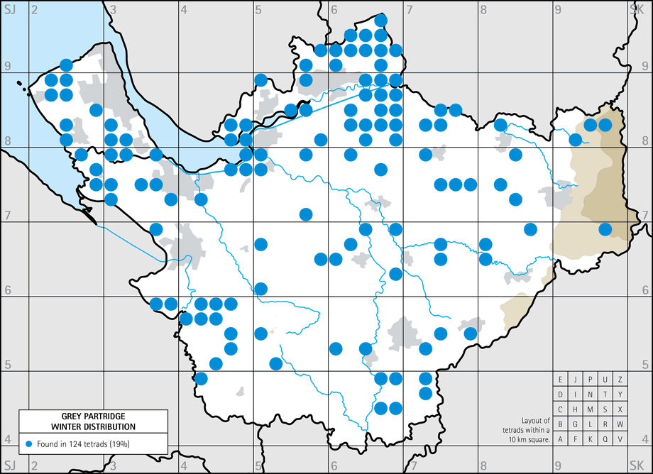 Winter distribution map