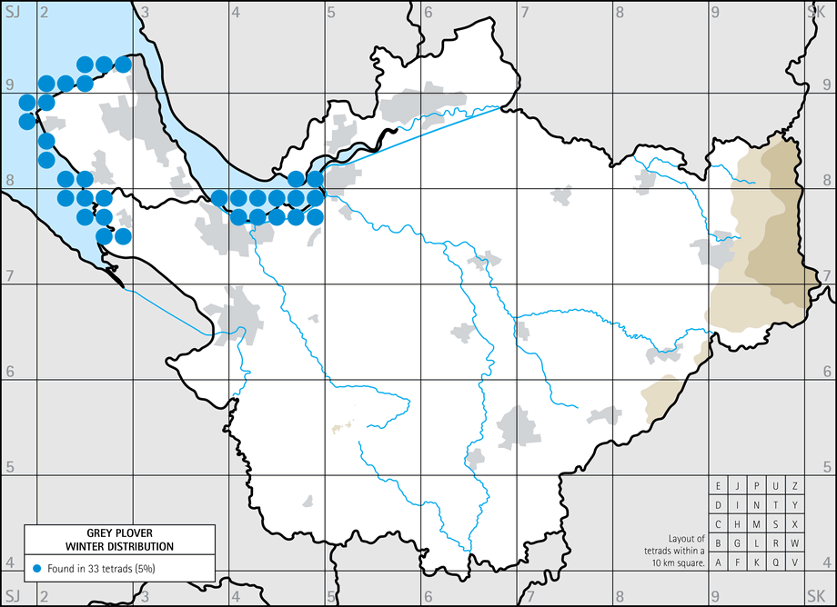 Winter distribution map