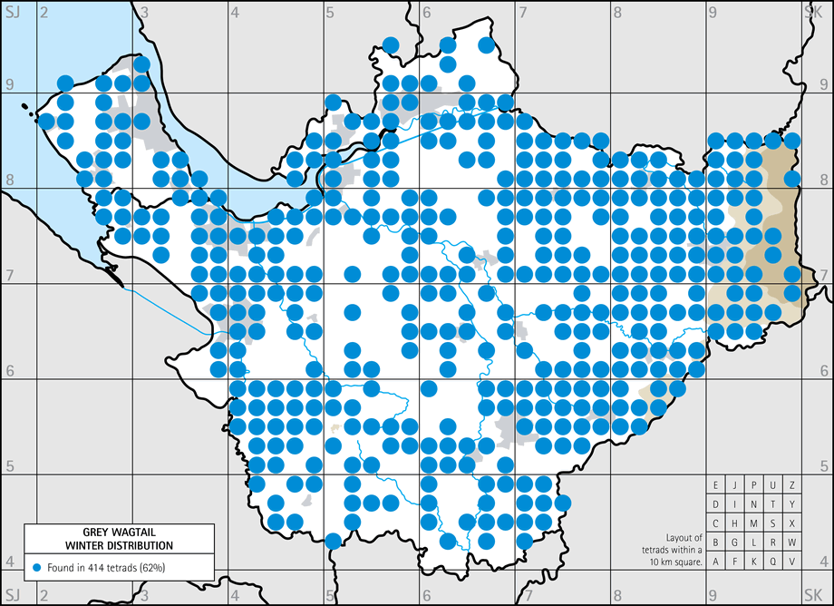 Winter distribution map