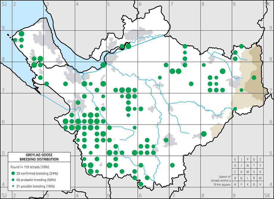 Breeding distribution map
