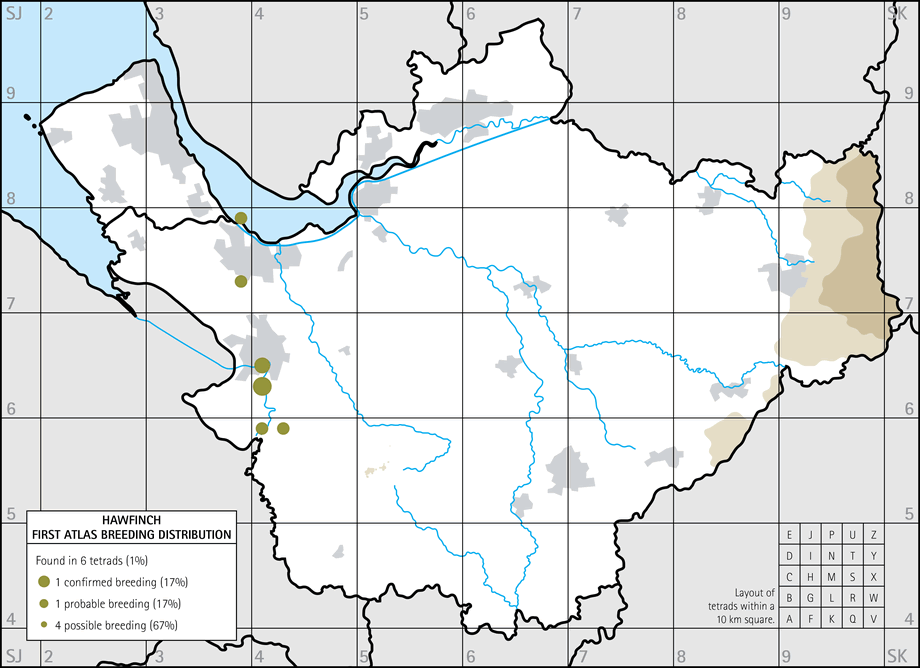 Breeding distribution map