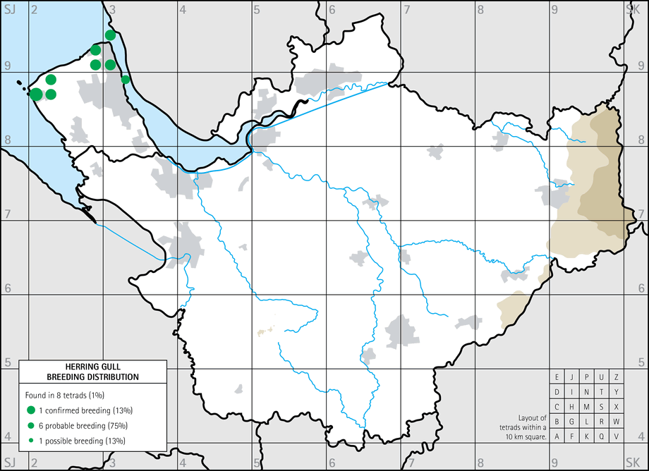 Breeding distribution map