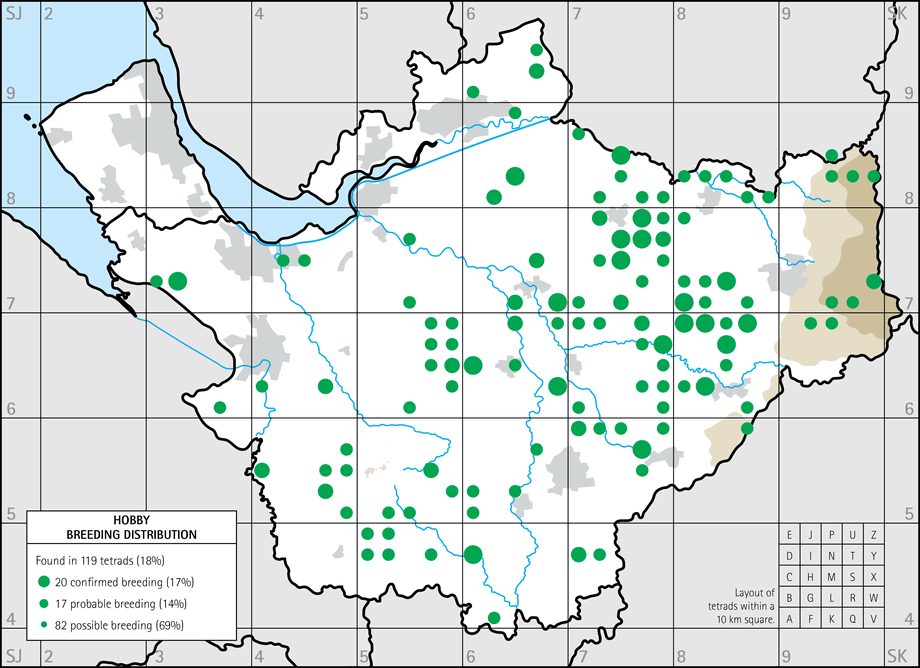 Breeding distribution map