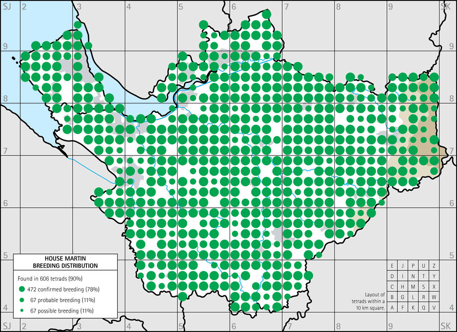 Breeding distribution map
